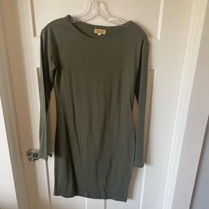 Piko Dress - Long Sleeved - Olive Green